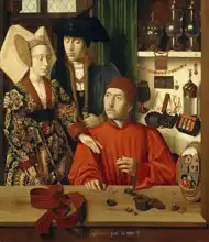 Christus, Petrus: Goldsmith in his workshop