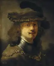 Rembrandt, van Rijn: Self-portrait with velvet beret and gold chain