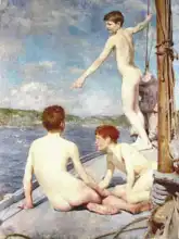 Tuke, Henry Scott: Bathing