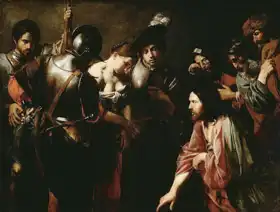 Boulogne, Valentin de: Christ and the adulteress