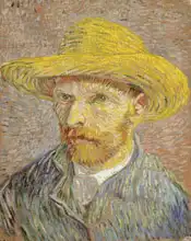Gogh, Vincent van: Self-Portrait in a straw hat