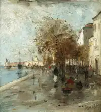 Gegerfelt, Wilhelm von: Venetian waterfront