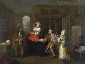 Hogarth, William: Marriage la Mode No. 3 - control