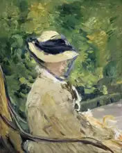 Manet, Edouard: Madame Manet (Suzanne Leenhoff, 1830-1906) in Bellevue