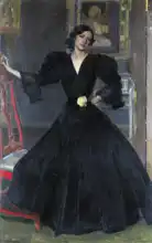 Sorolla y Bastida, Joaquin: Senora de Sorolla in black
