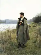 Knight, Daniel Ridgway: Shepherdess of Rolleboise