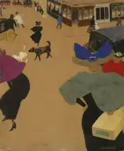 Vallotton, Félix: Street scene in Paris