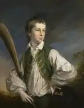 Cotes, Francis: Charles Collyer as a boy with cricket bat