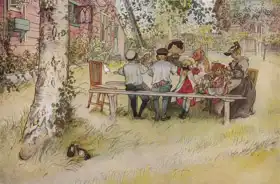 Larsson, Carl: Breakfast under the big birch trees