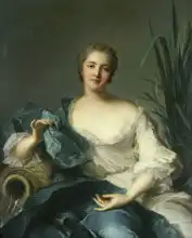 Nattier, Jean-Marc: Portrait of Madame Marie Henriette Berthelot de Pléneuf
