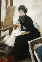 Besnard, Paul-Albert: Mrs. Lerolle with her daughter Yvonne