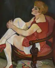 Valadon, Suzanne: Woman in white stockings