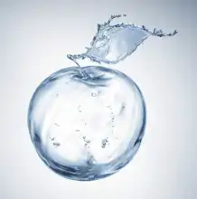 Unknown: Apple - splashing water