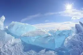 Unknown: Winter landscape at Lake Baikal