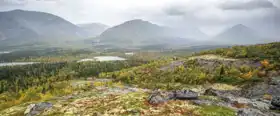 Unknown: Panoramic view of the valley Kunijok, Russia