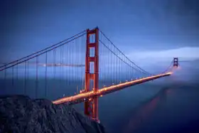 Unknown: Golden Gate Bridge v noci, San Francisco