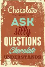 Unknown: Chocolate does not ask silly questions