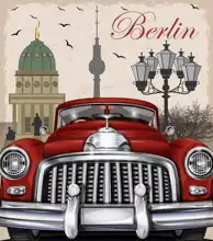 Unknown: Berlin - retro poster