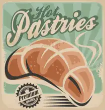 Unknown: Bakery vintage poster