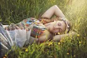 Unknown: Hippie woman