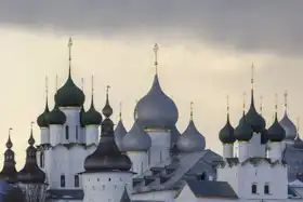 Unknown: Winter view of the medieval Kremlin in Rostov