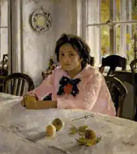 Serov, A. Valentin: Girl with peaches