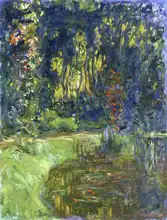 Monet, Claude: Water lily pond at giverny