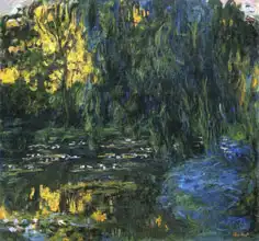 Monet, Claude: Weeping Willow and Water Lily Pond
