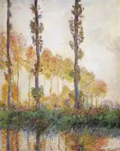 Monet, Claude: Poplars Autumn