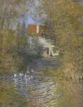 Monet, Claude: Geese in creek