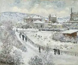 Monet, Claude: View of Argenteuil in Snow