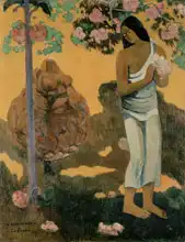 Gauguin, Paul: No Te Avae Maria (Tahitian woman with flowers)