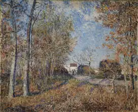 Sisley, Alfred: Un coin de bois aux Sablons