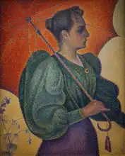 Signac, Paul: Lady with umbrella
