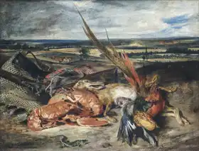 Delacroix, Eugene: Nature morte aut homards
