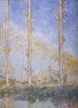 Monet, Claude: Three Poplar Trees in the Autumn