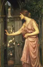 Waterhouse, J. W.: Psyche entering cupids garden