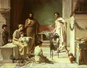 Waterhouse, J. W.: A sick child brought into the temple of aesculapius