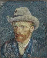 Gogh, Vincent van: Self-Portrait in a fedora