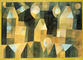 Klee, Paul: Three houses and a bridge