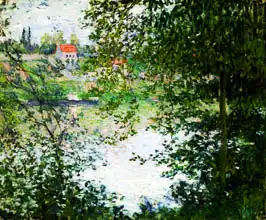 Monet, Claude: View of La Grande Jatte through the trees