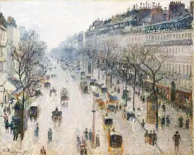 Pissarro, Camille: The Boulevard Montmartre on a winter morning
