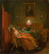 Manes, Josef: While reading