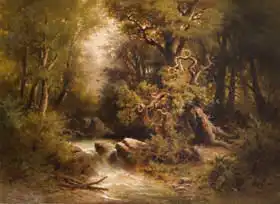 Piepenhagen, August Bedrich: Torrents under deciduous trees