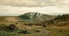 Kosarek, Adolf: Lonely landscape - Peasant Wedding