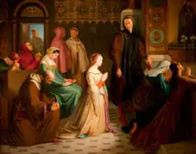 Manes, Josef: Meeting Petrarca and Laura in Avignon 1327 - Meeting Petrarca and Laura in Avignon 1327