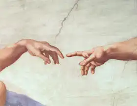 Buonarroti, Michelangelo: Creation of Adam (detail)