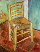 Gogh, Vincent van: Van Gogh in Arles chair with pipe