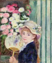 Renoir, Auguste: Girl with a fan