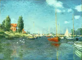 Monet, Claude: Red Boats at Argenteuil